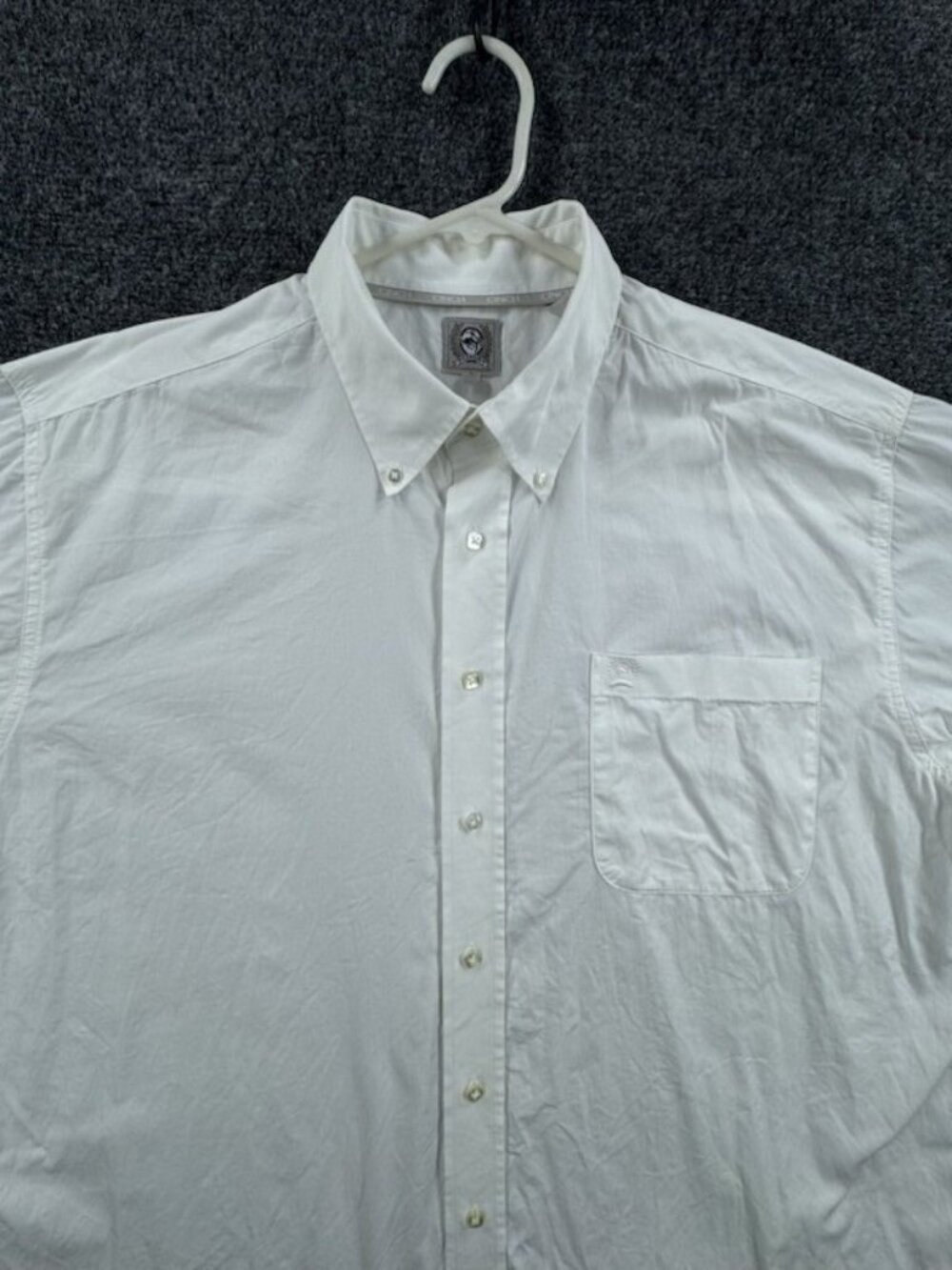 Cinch Button-Down Cotton Large White Long Sleeve Western Pocket Casual Solid